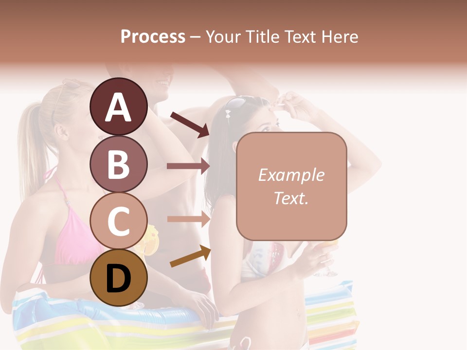 Mattress Summer Tan PowerPoint Template