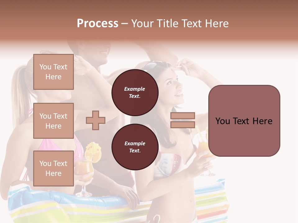 Mattress Summer Tan PowerPoint Template