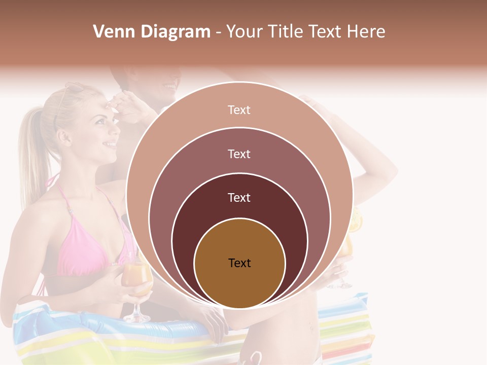 Mattress Summer Tan PowerPoint Template