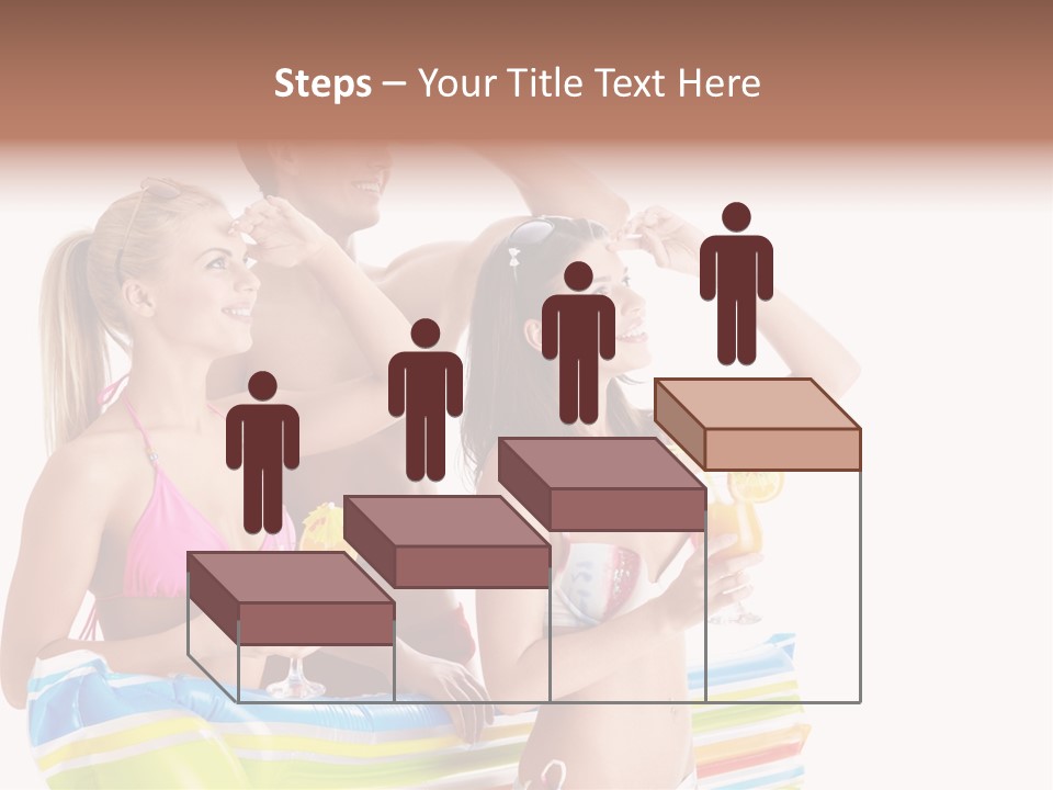 Mattress Summer Tan PowerPoint Template
