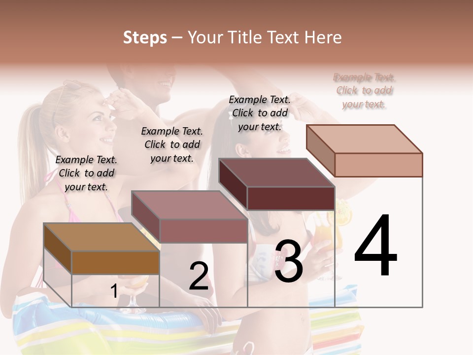 Mattress Summer Tan PowerPoint Template