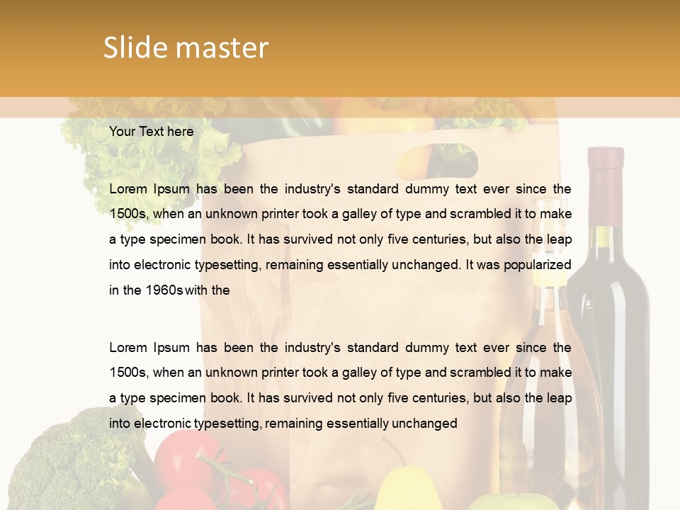 Bread Milk Red PowerPoint Template