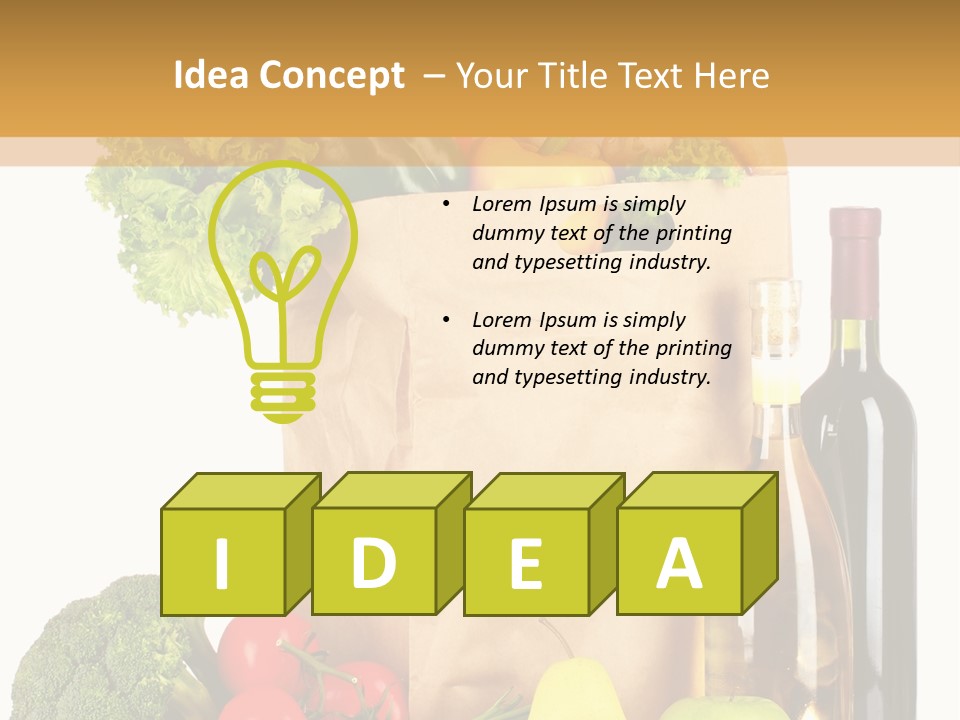 Bread Milk Red PowerPoint Template