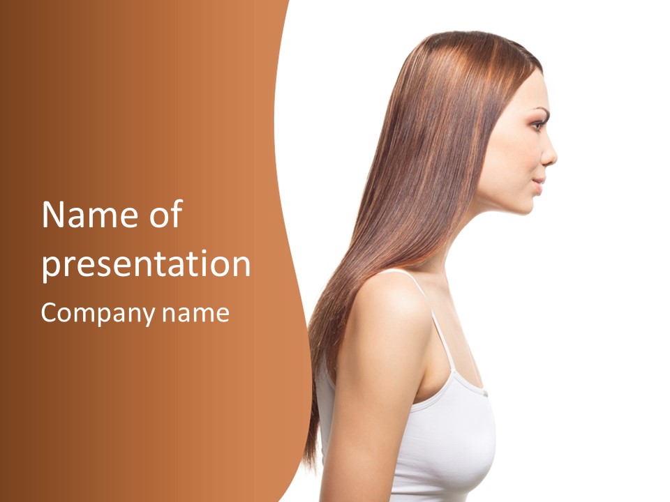 Hairdo Face Charm PowerPoint Template