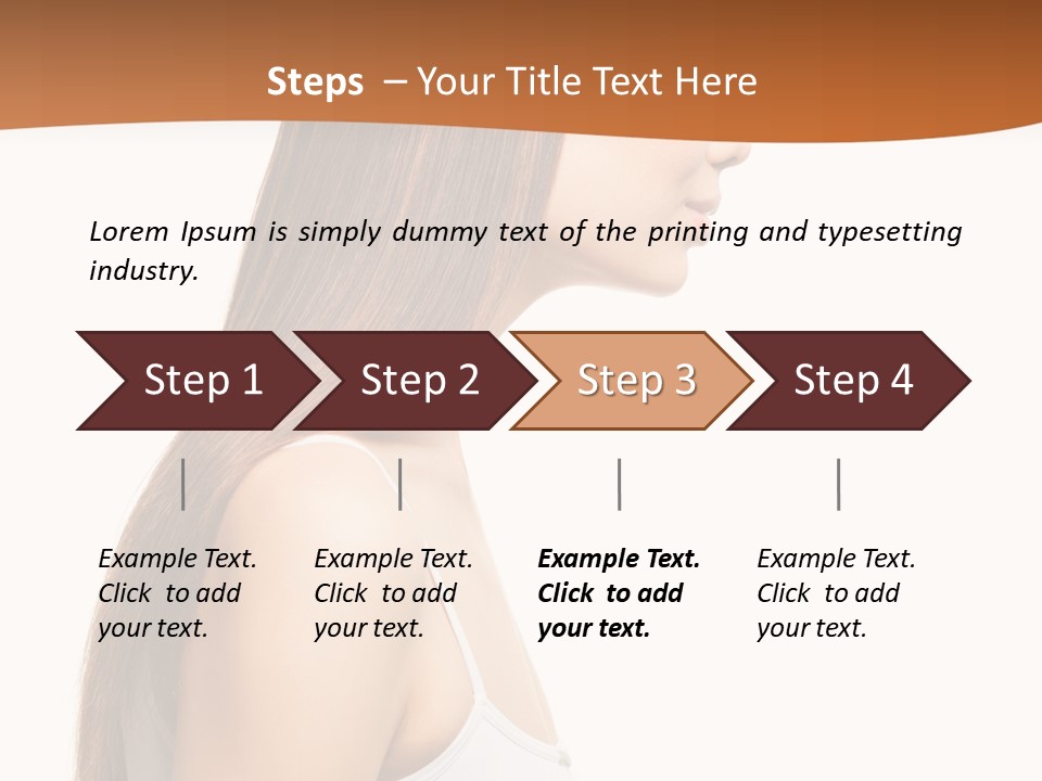 Hairdo Face Charm PowerPoint Template