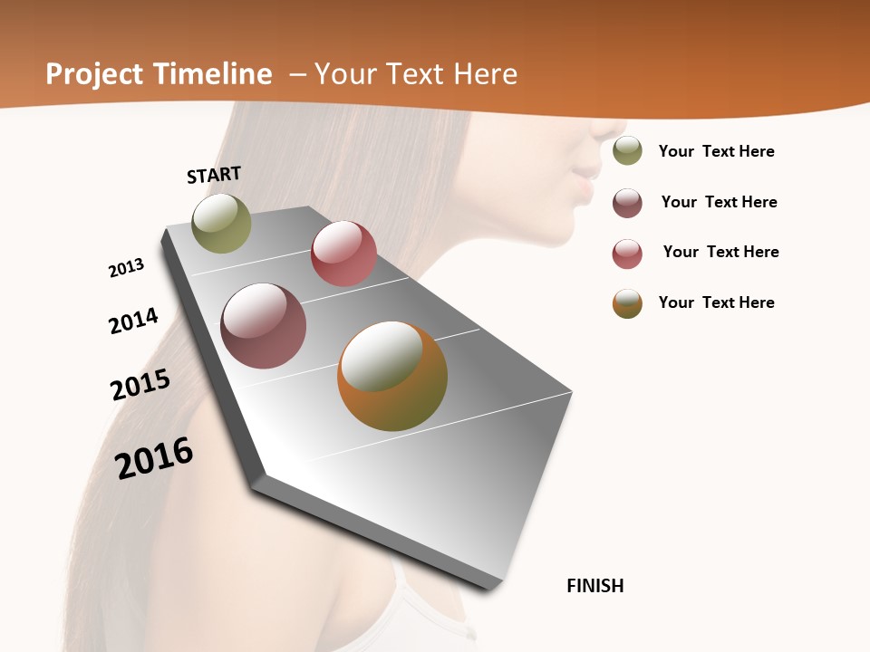 Hairdo Face Charm PowerPoint Template