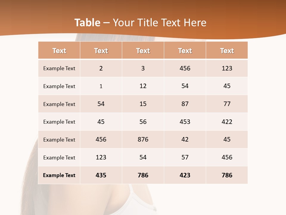 Hairdo Face Charm PowerPoint Template