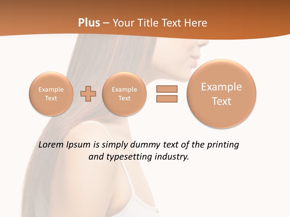 Hairdo Face Charm PowerPoint Template