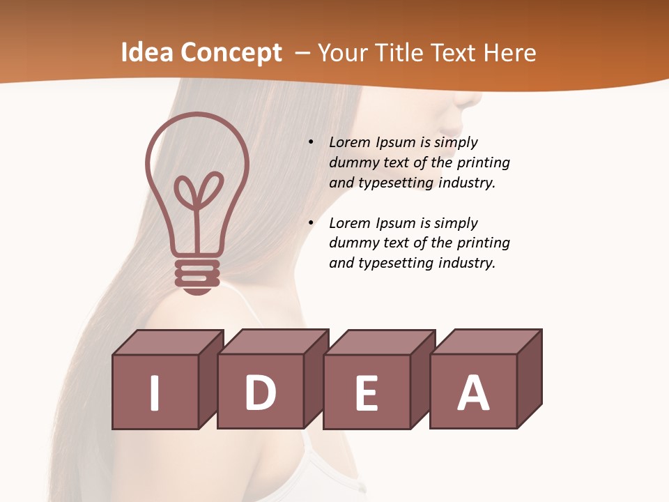 Hairdo Face Charm PowerPoint Template