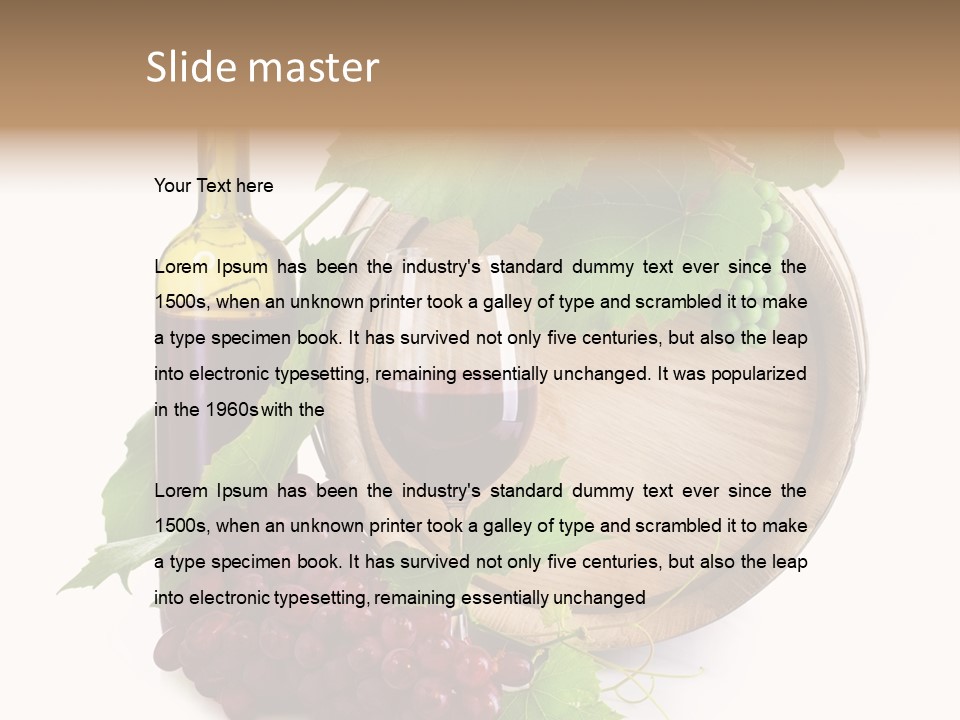 Dark Ripe Winemaking PowerPoint Template