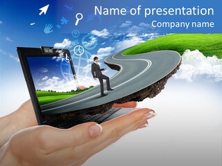 Advertising Isolated Banner PowerPoint Template