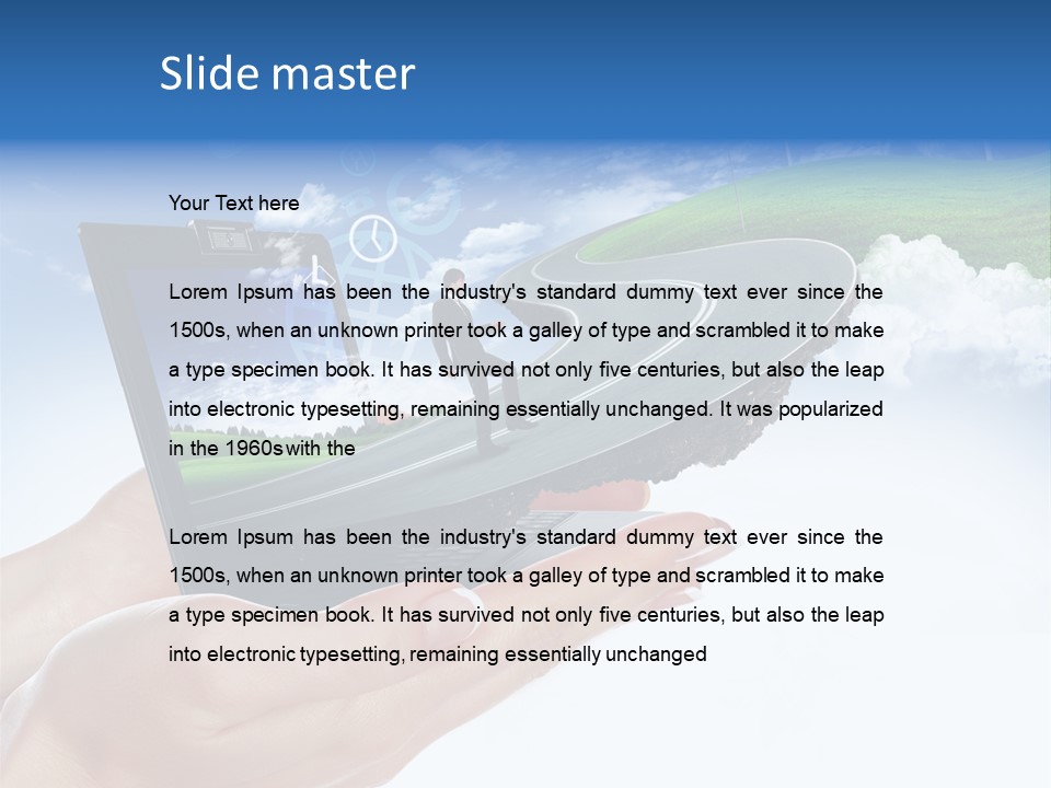 Advertising Isolated Banner PowerPoint Template