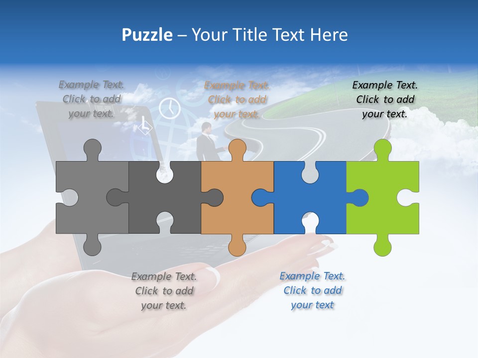 Advertising Isolated Banner PowerPoint Template