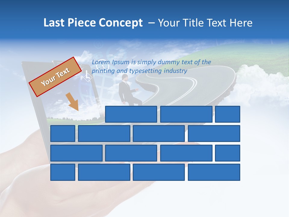 Advertising Isolated Banner PowerPoint Template