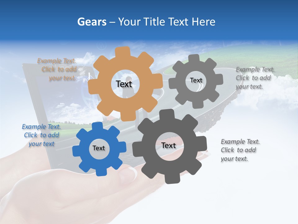 Advertising Isolated Banner PowerPoint Template