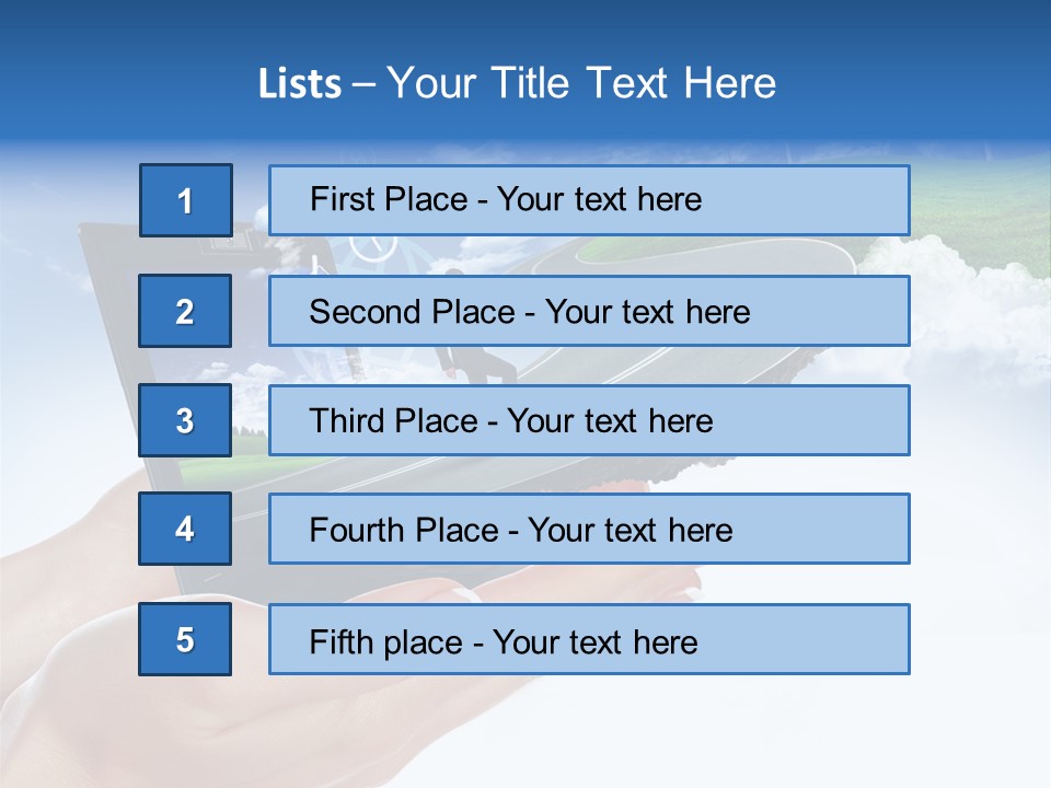 Advertising Isolated Banner PowerPoint Template