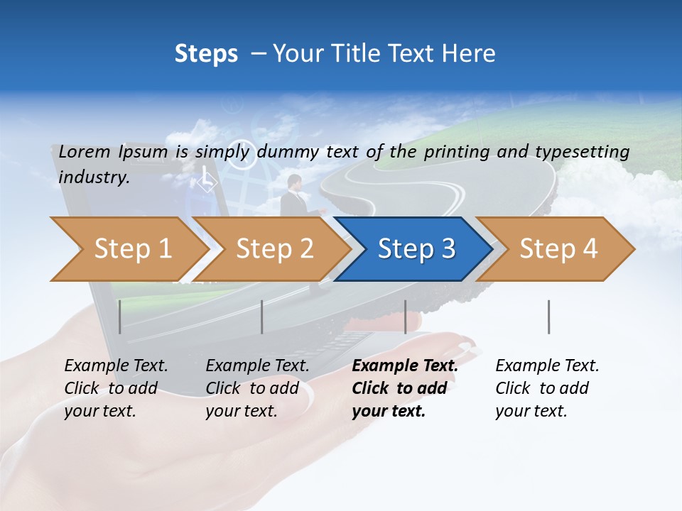 Advertising Isolated Banner PowerPoint Template