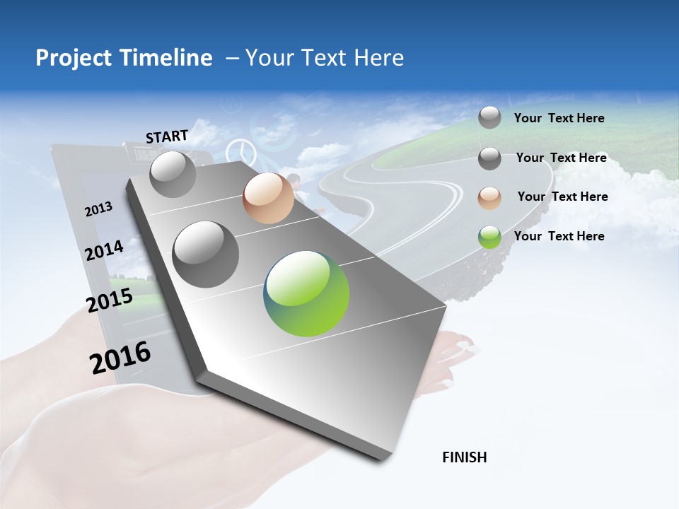 Advertising Isolated Banner PowerPoint Template