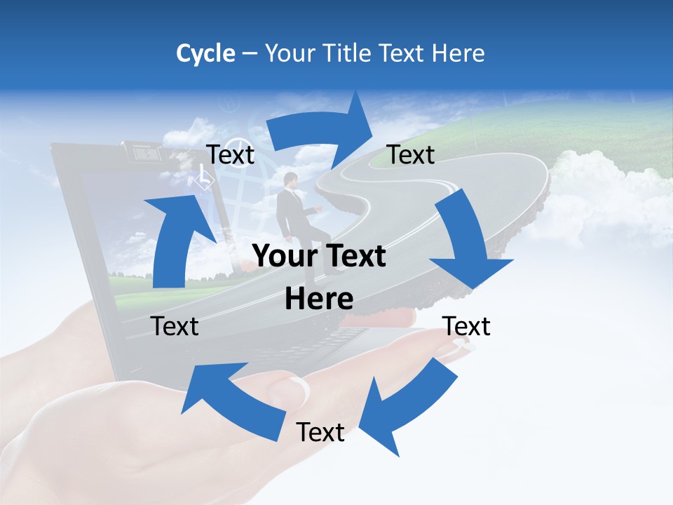 Advertising Isolated Banner PowerPoint Template