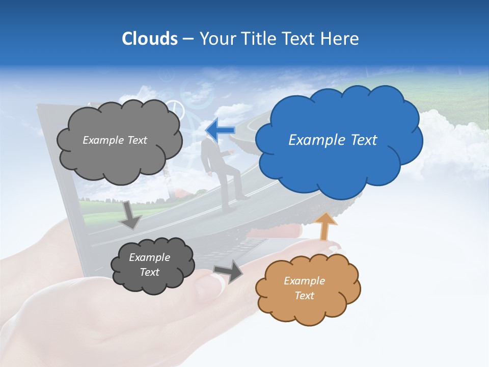 Advertising Isolated Banner PowerPoint Template