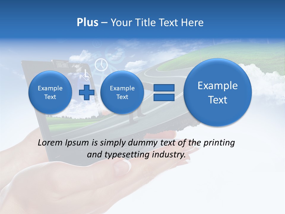 Advertising Isolated Banner PowerPoint Template