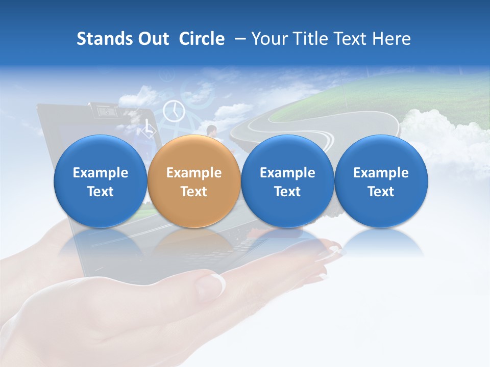 Advertising Isolated Banner PowerPoint Template