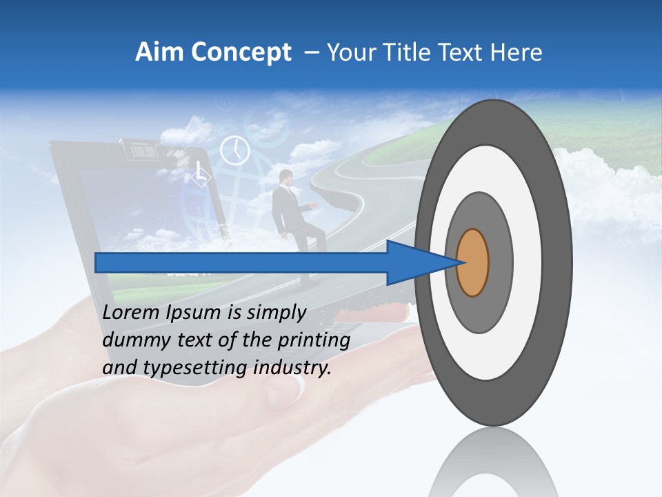 Advertising Isolated Banner PowerPoint Template