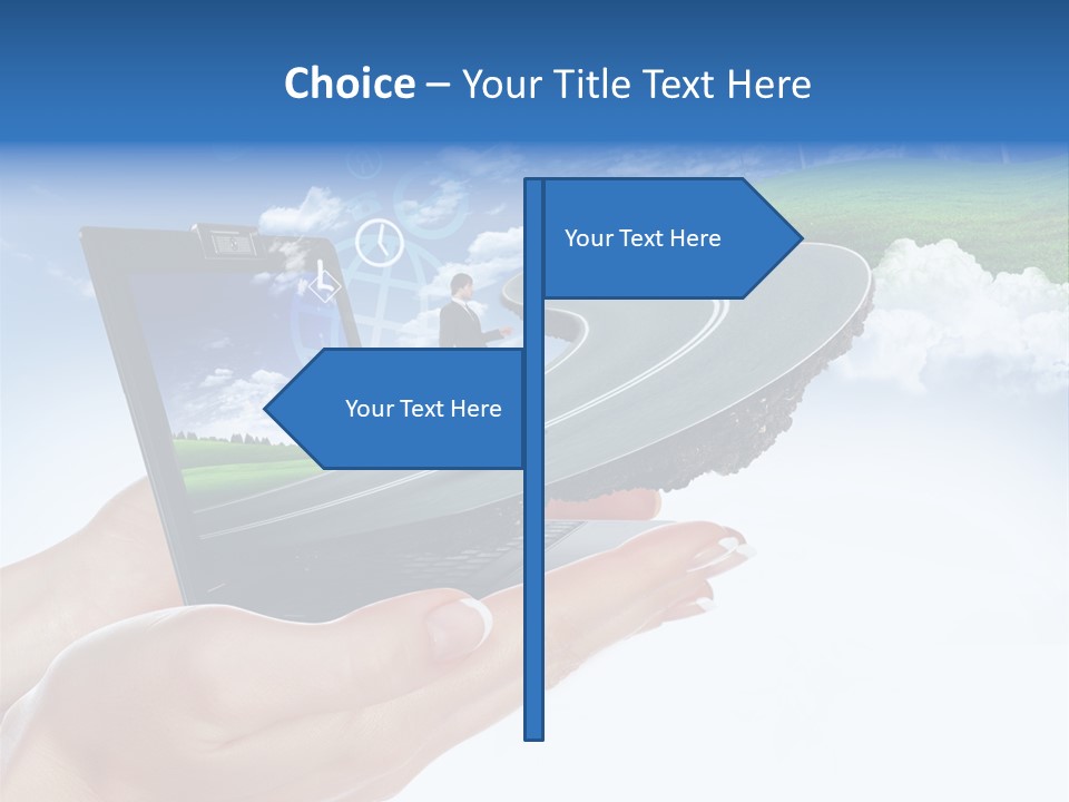 Advertising Isolated Banner PowerPoint Template