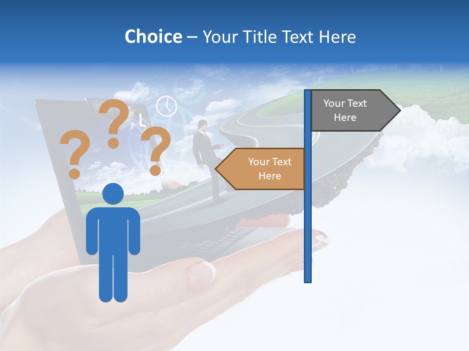 Advertising Isolated Banner PowerPoint Template