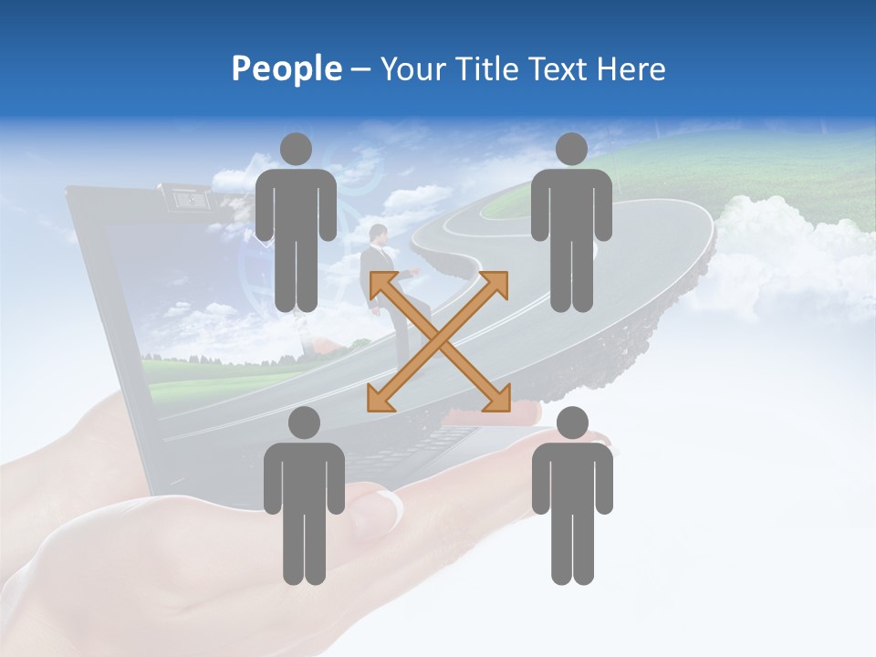 Advertising Isolated Banner PowerPoint Template