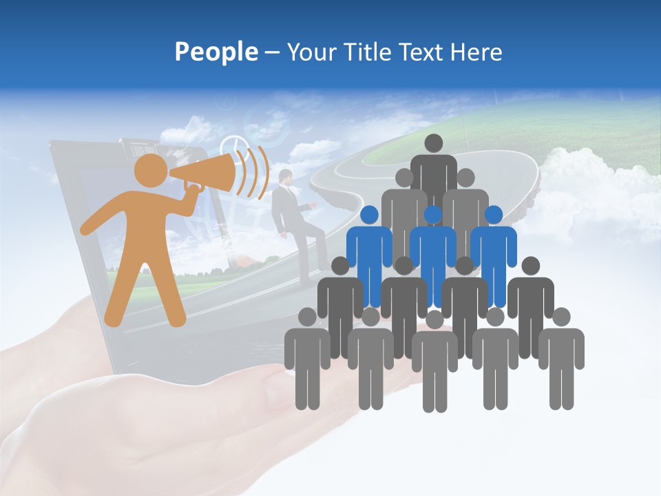 Advertising Isolated Banner PowerPoint Template