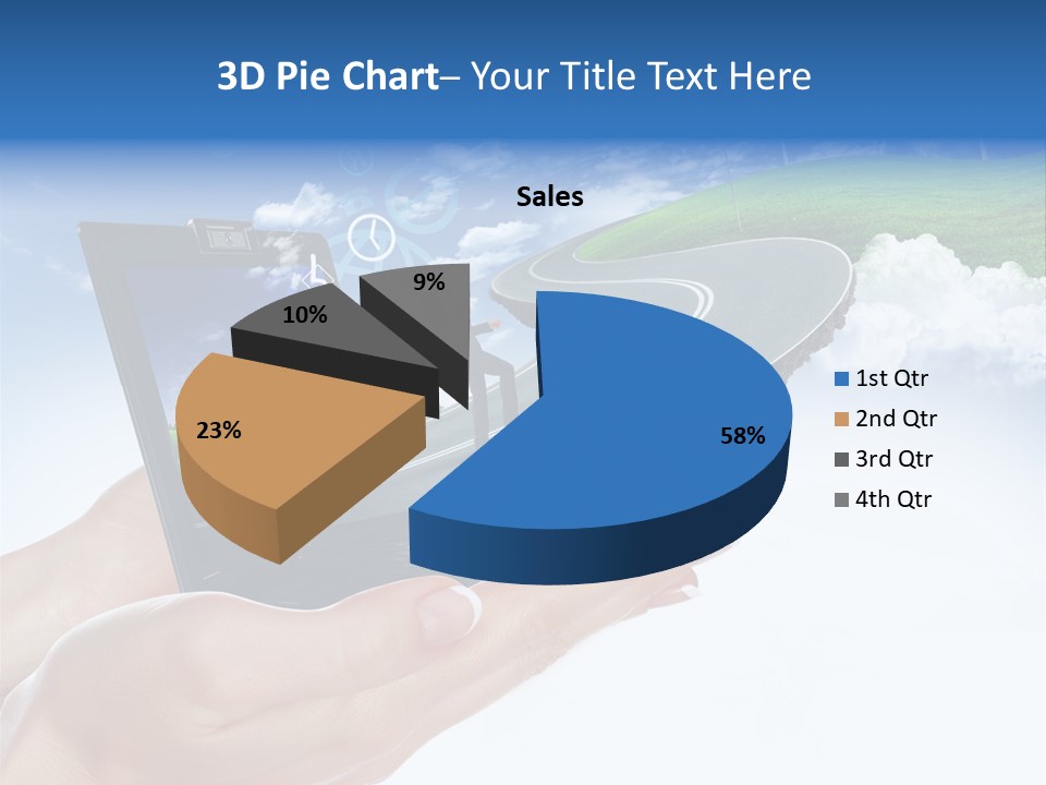 Advertising Isolated Banner PowerPoint Template