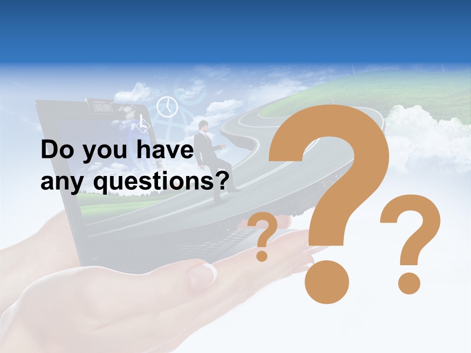 Advertising Isolated Banner PowerPoint Template