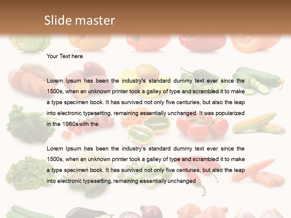 Collection Onion Bell Pepper PowerPoint Template