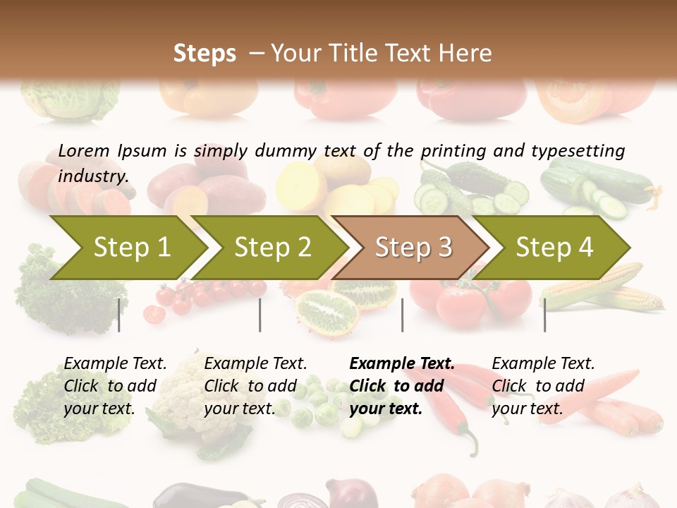 Collection Onion Bell Pepper PowerPoint Template