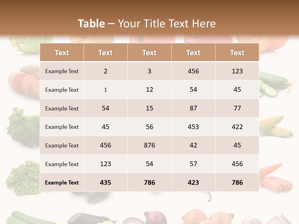 Collection Onion Bell Pepper PowerPoint Template