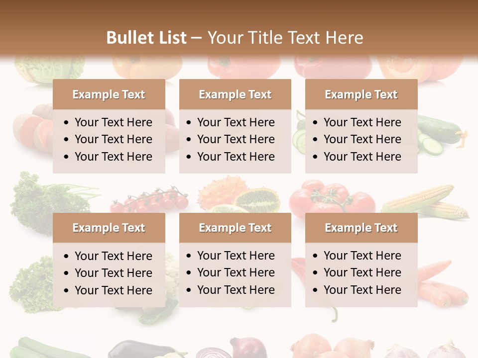 Collection Onion Bell Pepper PowerPoint Template