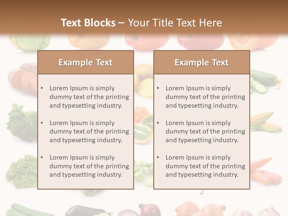Collection Onion Bell Pepper PowerPoint Template