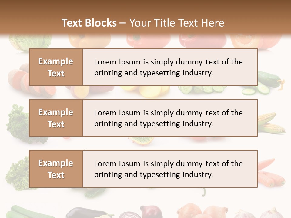 Collection Onion Bell Pepper PowerPoint Template