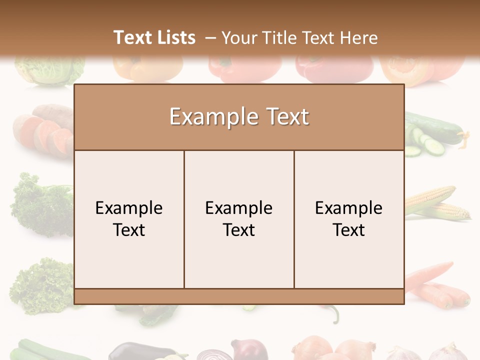 Collection Onion Bell Pepper PowerPoint Template