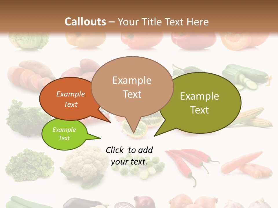 Collection Onion Bell Pepper PowerPoint Template