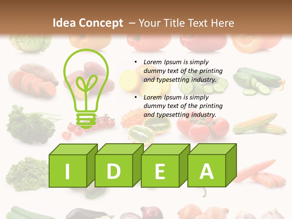 Collection Onion Bell Pepper PowerPoint Template