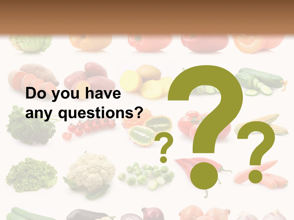 Collection Onion Bell Pepper PowerPoint Template