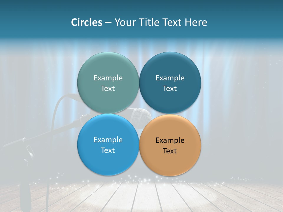 Karaoke Voice Wood PowerPoint Template