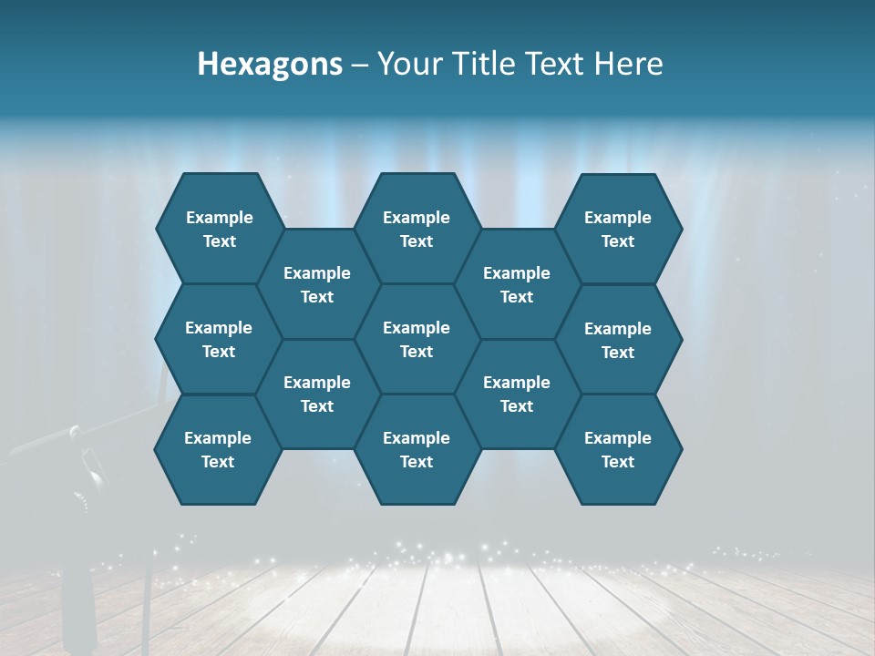 Karaoke Voice Wood PowerPoint Template