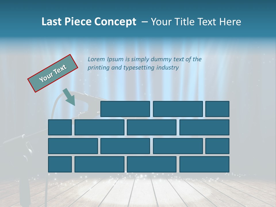 Karaoke Voice Wood PowerPoint Template