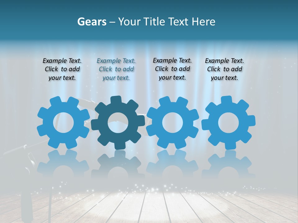 Karaoke Voice Wood PowerPoint Template