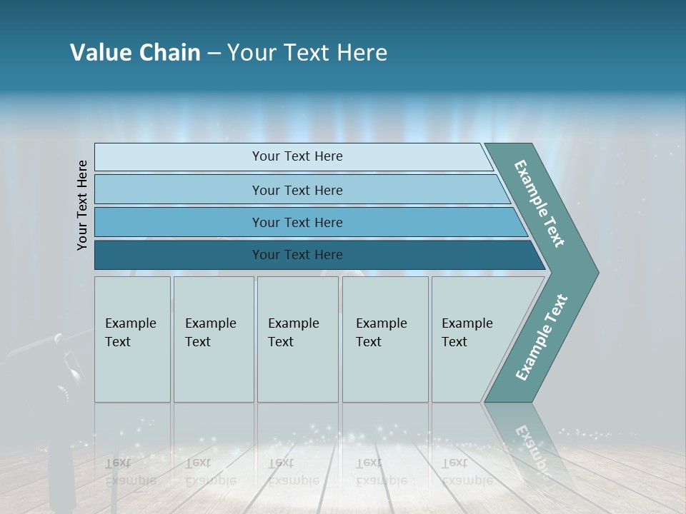 Karaoke Voice Wood PowerPoint Template