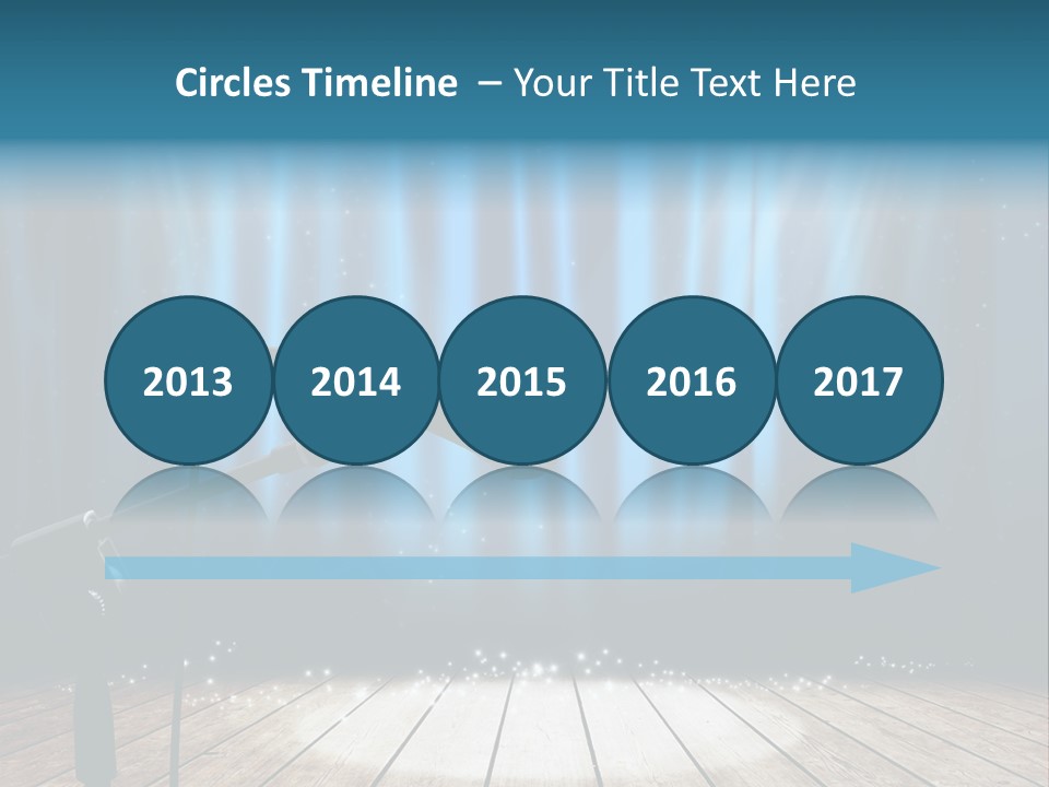 Karaoke Voice Wood PowerPoint Template