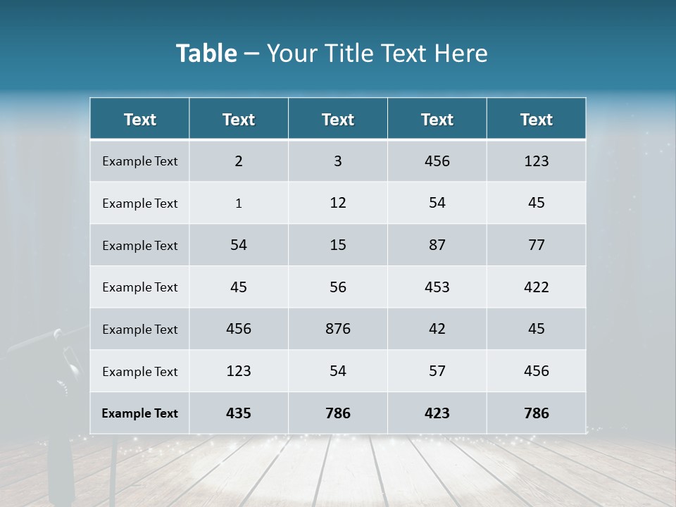 Karaoke Voice Wood PowerPoint Template